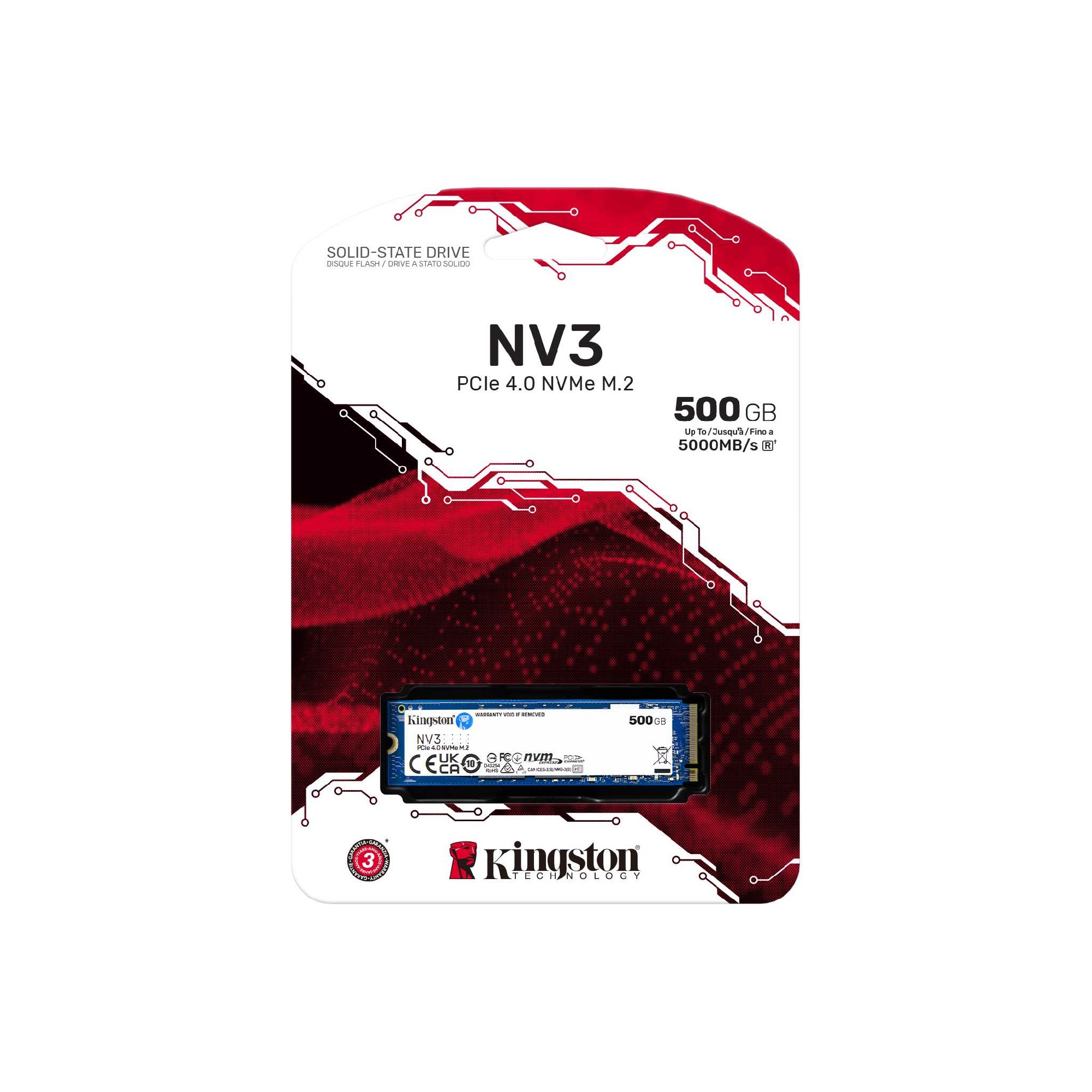 M.2 NVMe SSD Kingston NV3 500GB (SNV3S/500G)