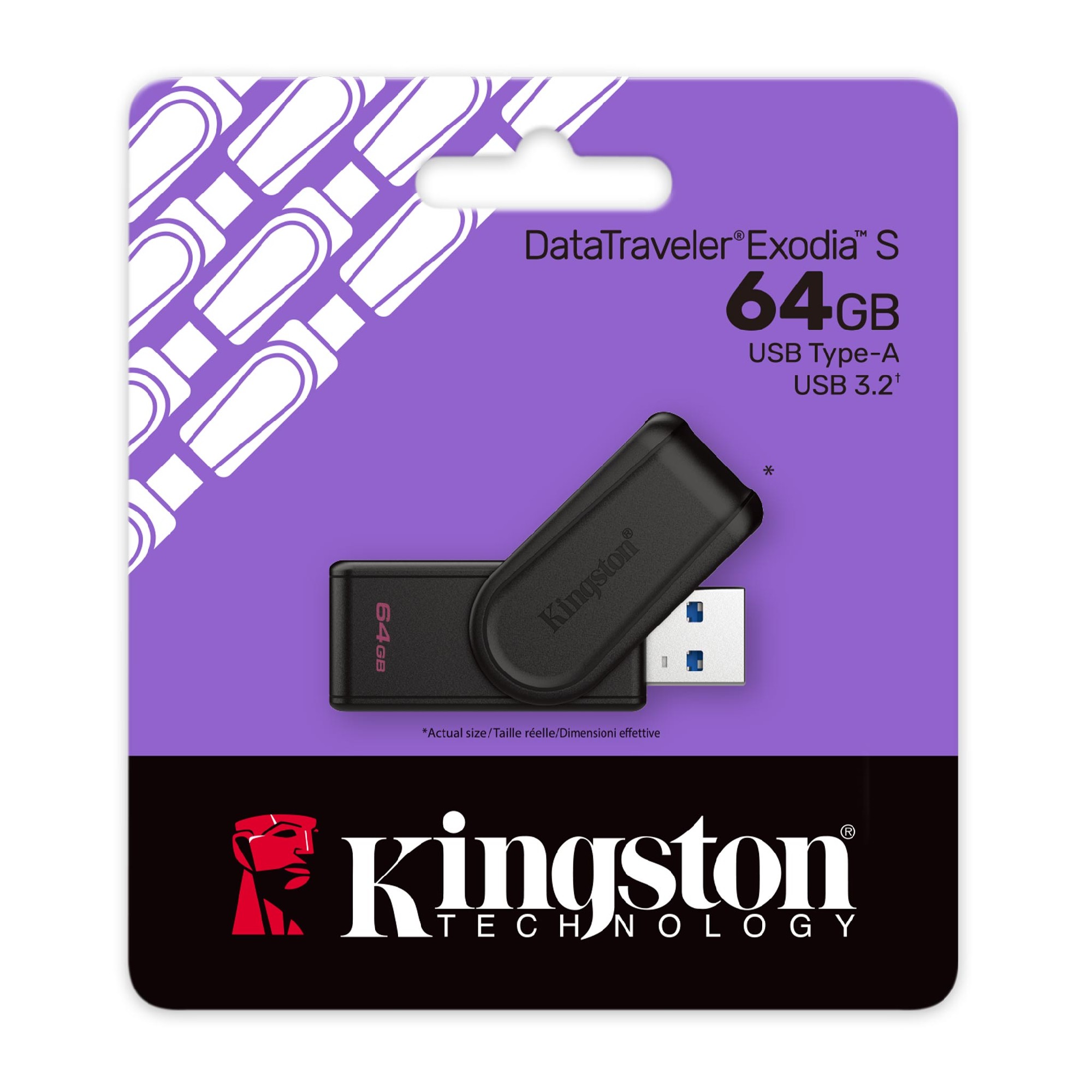 Флеш-накопитель USB Kingston DataTraveler Exodia S / 64ГБ / 100 MByte/s — изображение 3