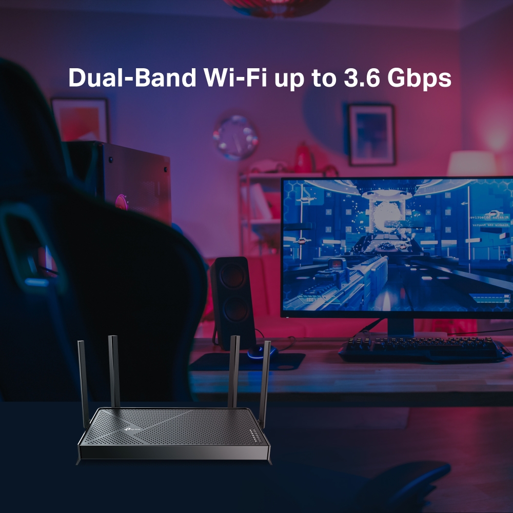 Wi-Fi роутер TP-LINK Archer BE230/ AX3600 Dual Band / Wi-Fi7 / 2.5Gigabit / 4 external antennas — изображение 6