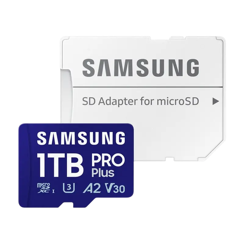 1.0TB MicroSD (Class 10) UHS-I (U3) +SD adapter, Samsung PRO Plus «MB-MD1T0SA»…