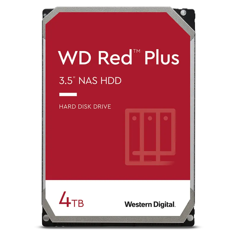 Жесткий диск Western Digital WD Red Plus, 3.5″, 4 ТБ