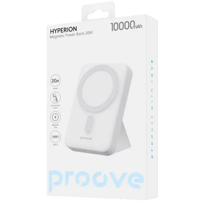 Power Bank 10000mAh Proove Hyperion 20W,White