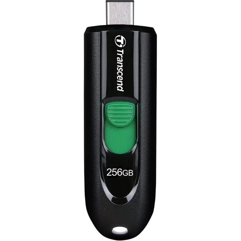 256GB USB-C Flash Drive Transcend «JetFlash 790C», Black, Slider (USB 3.0…