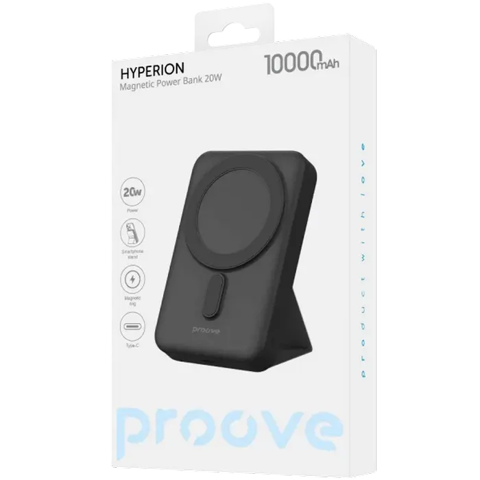 Power Bank 10000mAh Proove Hyperion 20W,Black