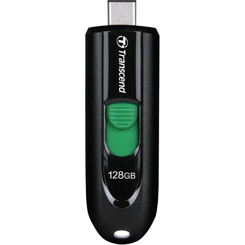 128GB USB-C Flash Drive Transcend «JetFlash 790C», Black, Slider (USB 3.0…