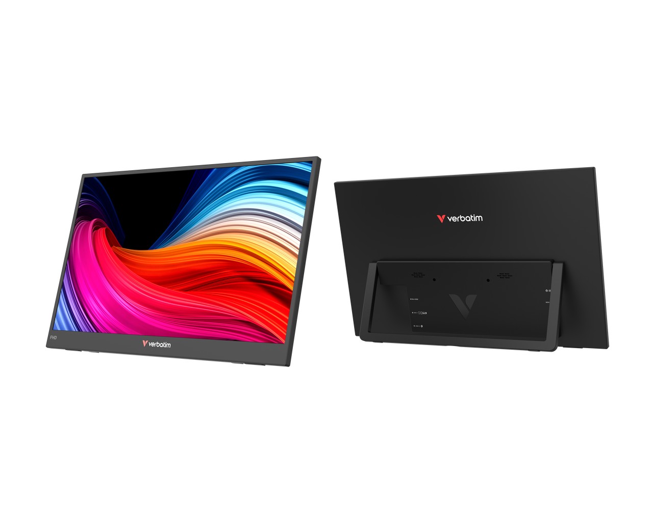 15.6” Портативный монитор VERBATIM Light 15.6” / 4ms / Black