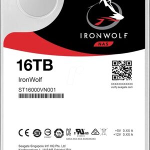 3.5” HDD  Seagate IronWolf ST16000VN001 / 16.0TB / 7200rpm / 256MB