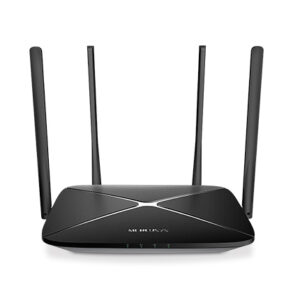 Wi-Fi роутер MERCUSYS AC12G / AC1200 Dual Band / Wi-Fi5 / Gigabit / 1WAN+3LAN / 4 external antennas