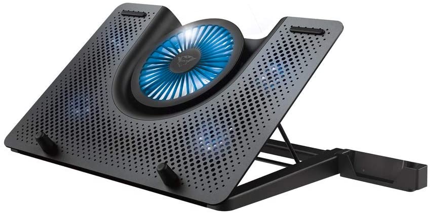 Trust Gaming GXT 1125 Quno, 17.4” Premium LED-illuminated gaming laptop cooling stand…