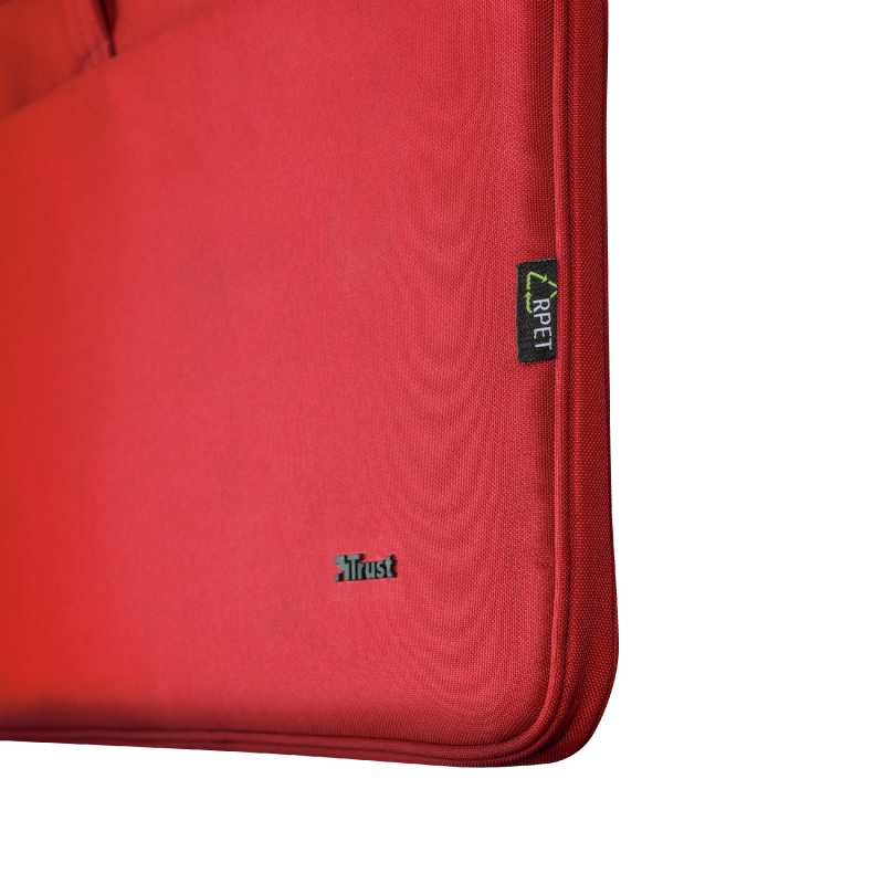 Trust NB bag 16” Bologna, Eco-friendly Slim laptop bag for 16” laptops, (410 x 290mm), Red — изображение 3