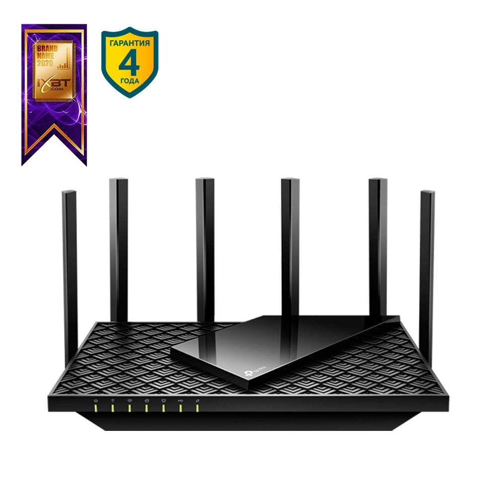 Wi-Fi роутер TP-LINK Archer AX73 / AX5400 Dual Band / Wi-Fi6 / Gigabit / 1WAN+4LAN /…